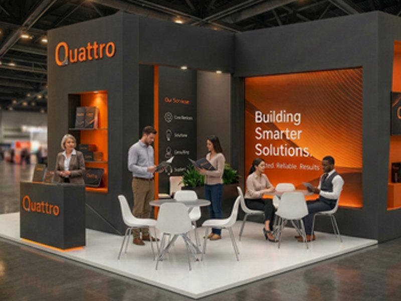 Branding Exhibition Booth Setup