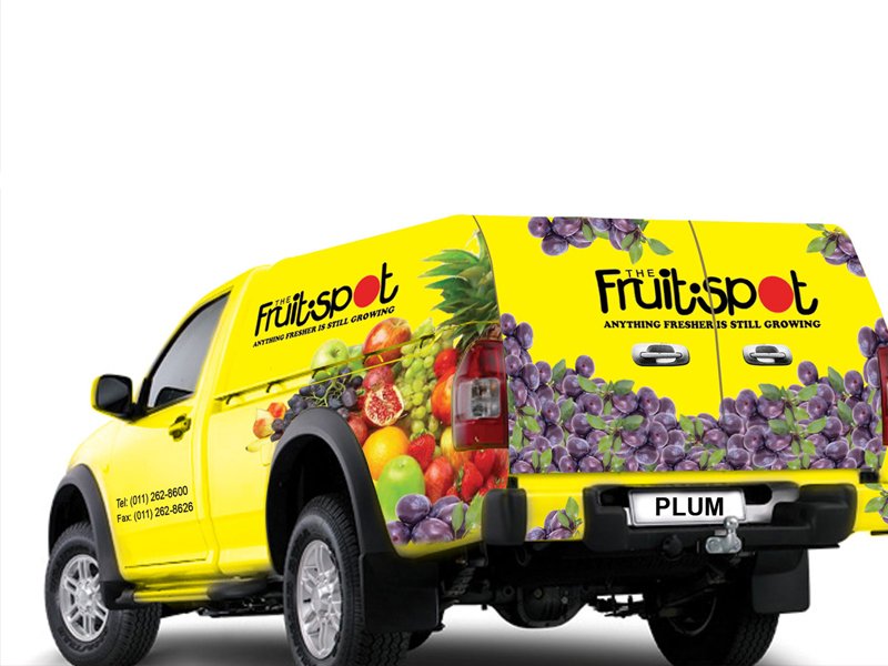 Yellow Green Van Mockup Wrap